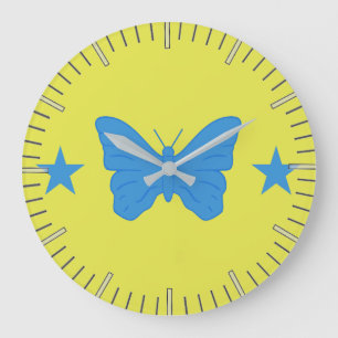 Wall Clock with Flag of Bady Bassit, Brazil
