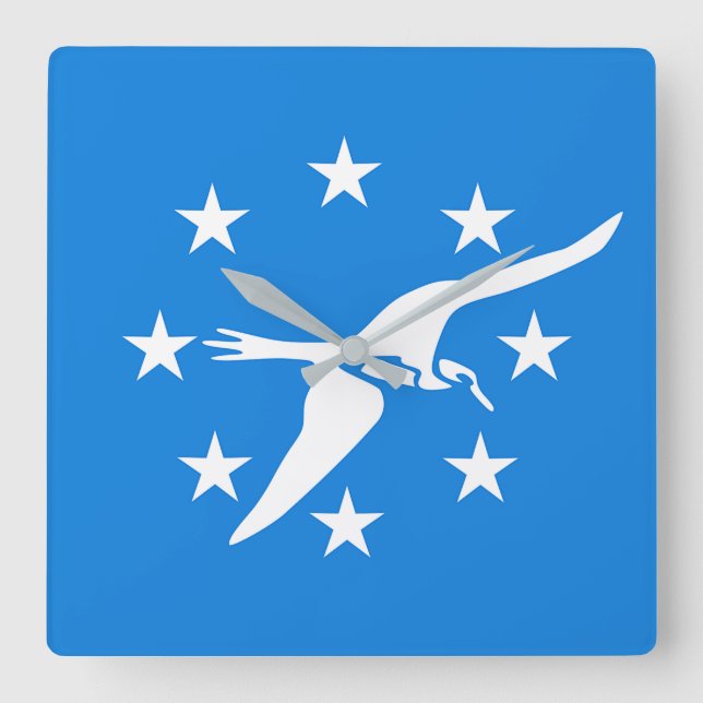 Wall Clock with Flag of Corpus Christi City, USA (Front)