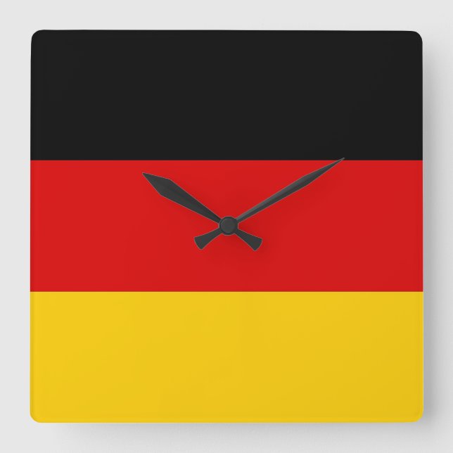 Wall Clock with Flag of Germany (Front)