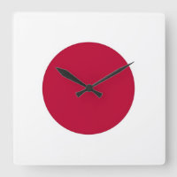 Wall Clock with Flag of Japan