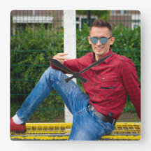 Wall clock with good vibes