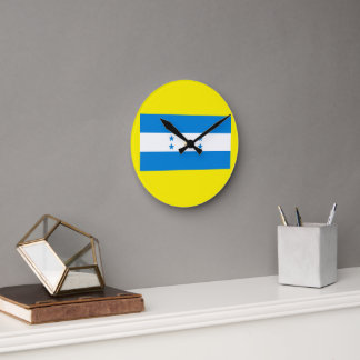 Wall Clock with Honduras Flag