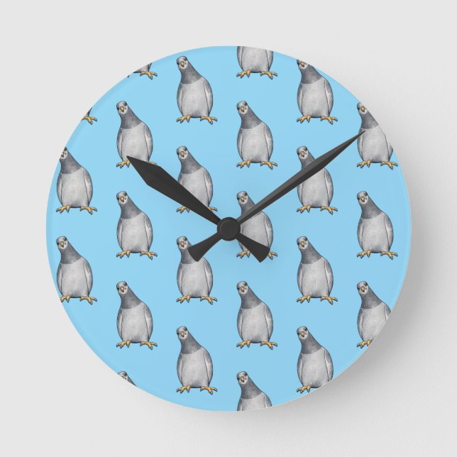 Wall clock with sweet dove pattern (Front)
