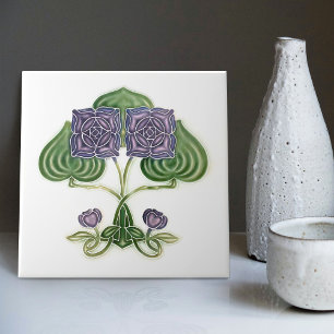 Wall Decor Art Nouveau Vintage Antique Peranakan Tile