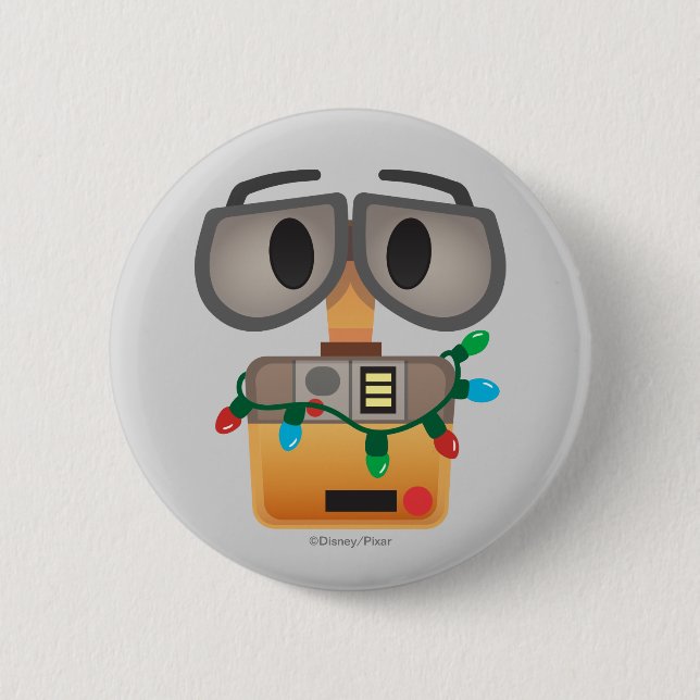 WALL-E Christmas Lights 2 Inch Round Button (Front)