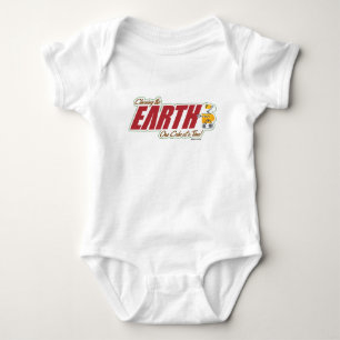 WALL-E "cleaning the EARTH one cube at a time" Baby Bodysuit