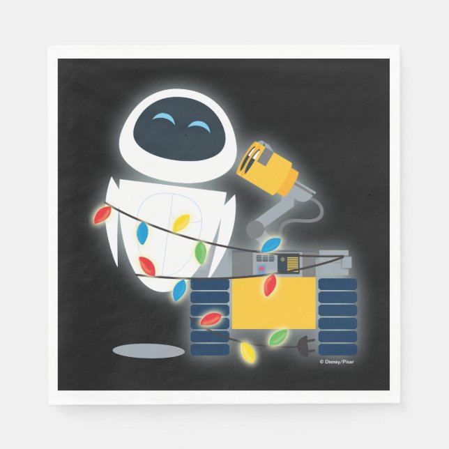 WALL-E & EVE Christmas Napkin (Front)