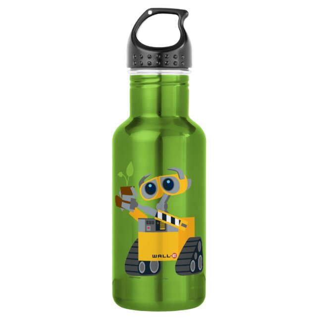 WALL-E robot sad holding plant 532 Ml Water Bottle (Front)