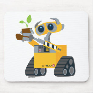 WALL-E robot sad holding plant Mouse Pad
