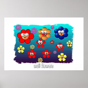 wall flowers poster