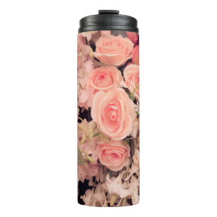 Wall flowers retro texture - Vintage Effect filter Thermal Tumbler