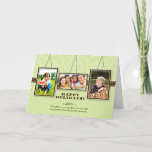 Wall Frames Custom Family Holiday Card (mint)