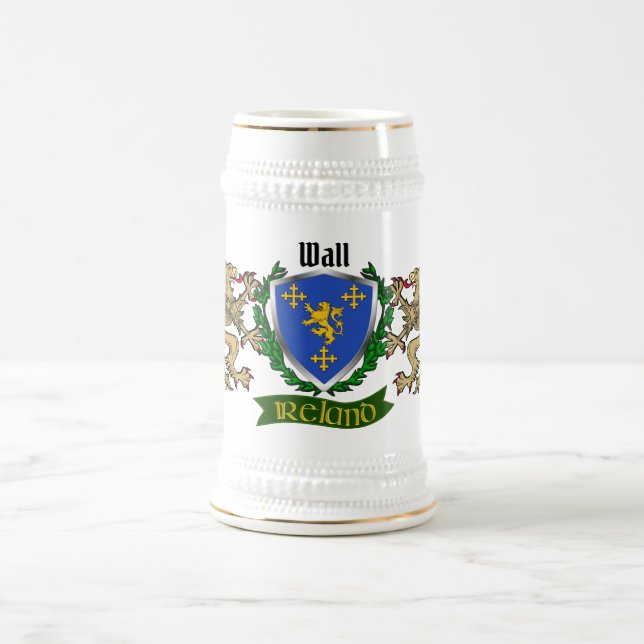 Wall Irish Shield Beer Stein (Center)