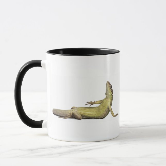 Wall lizard lying down - Podarcis muralis Mug (Left)