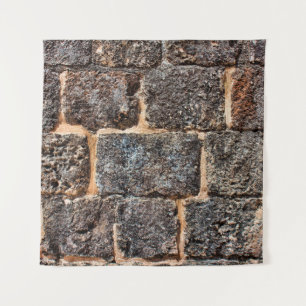 Wall masonry stone texture tapestry