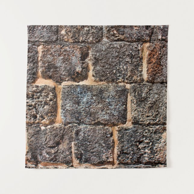 Wall masonry stone texture tapestry (Front)