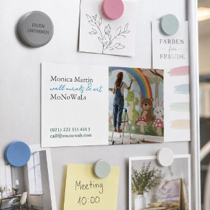 Wall Mural Painter Magnetic Business Card