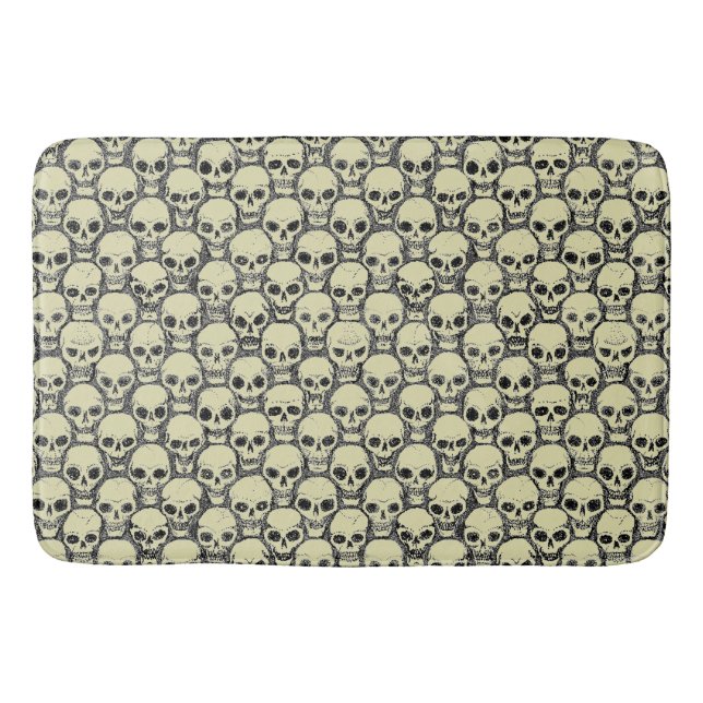 Wall o’ Skulls Bath Mat (Front)