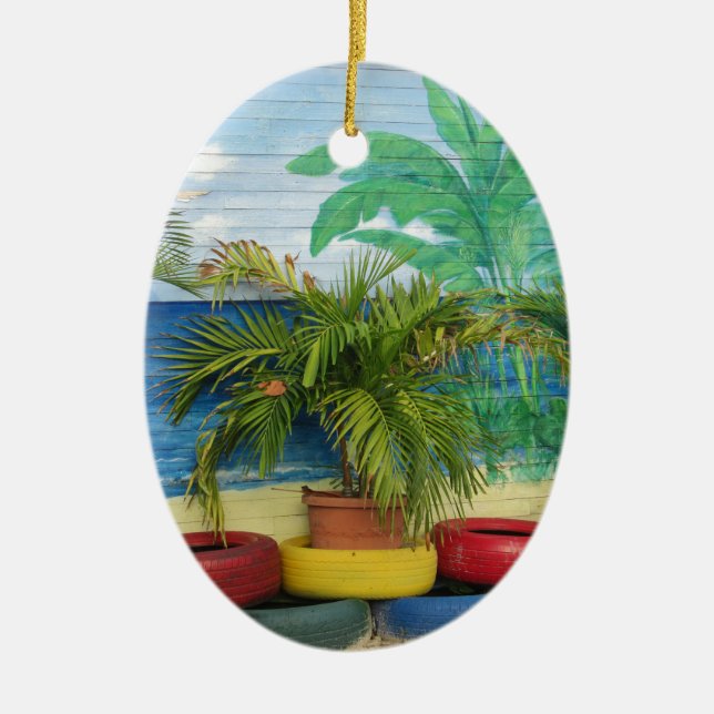 Wall of Colours "St. Maarten" Ceramic Ornament (Front)