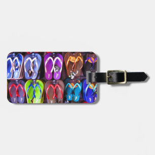 Wall of Flip Flops Luggage Tag