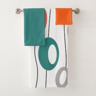 Wall of Ovals  Bath Towel Set