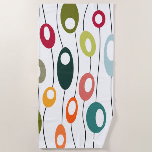 Wall of Ovals Beach Towel