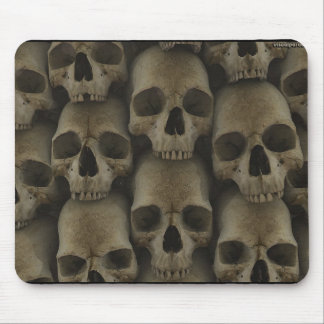 Wall Of Skulls Mouse Pad