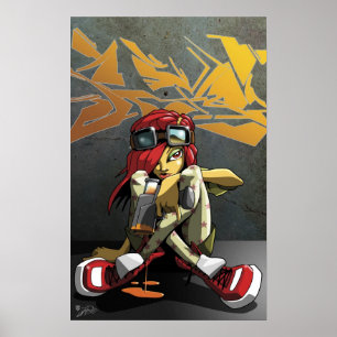 Wall paint poster
