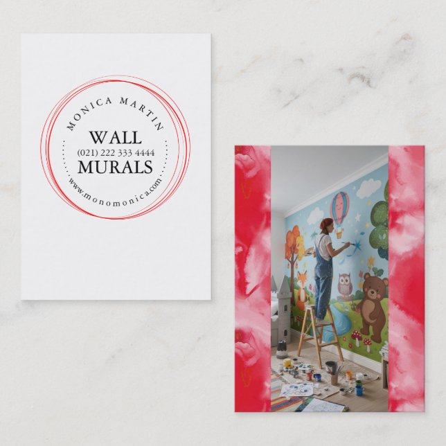 Wall Painter  Business Card (Front/Back)