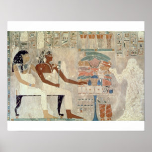 Wall painting from the tomb of Rekhmire, Thebes, d Poster