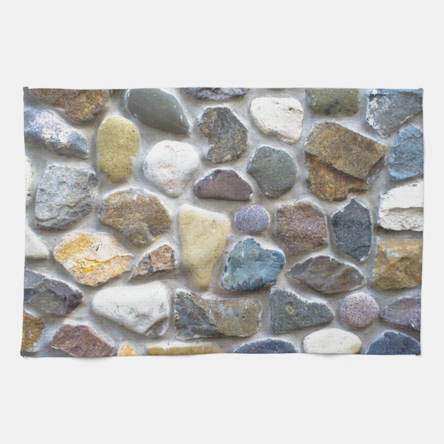 Wall pebble pattern kitchen towel (Horizontal)