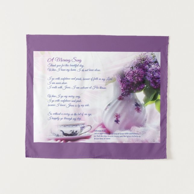 Wall plaque, poem, wall hanging, pictures, tapesty tapestry (Front (Horizontal))