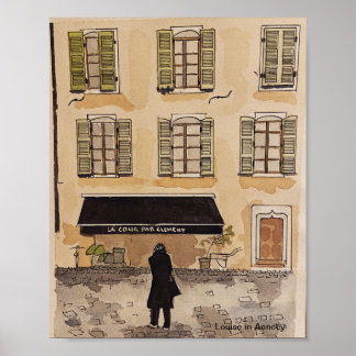 Wall poster French Scene