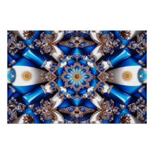 Wall poster with Argentinian Colours Design