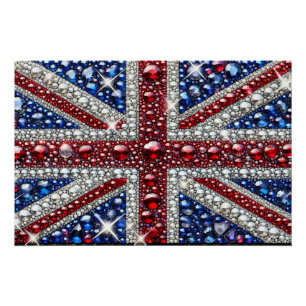 Wall poster with British Colours Design