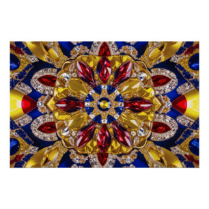Wall poster with Colombia Colours Design