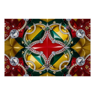 Wall poster with Los Angeles Colours Design