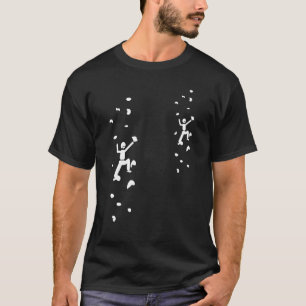 Wall Rock Climbing Carabiner Mountaineer Hiker Alp T-Shirt