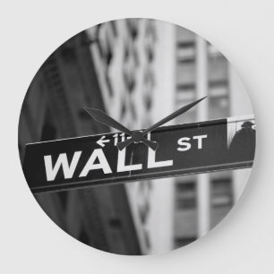 Wall s$street large clock