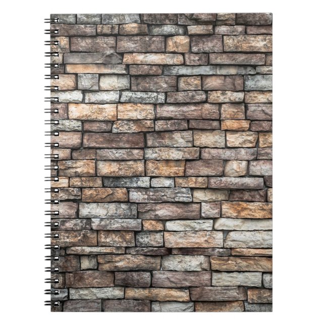 Wall stone wall brick wall notebook (Front)