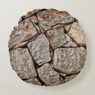 Wall stones masonry rocks round pillow