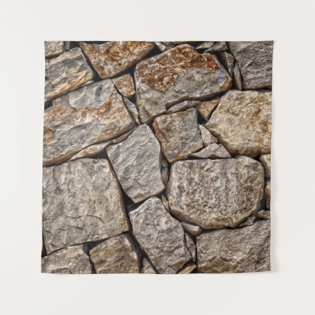 Wall stones masonry rocks tapestry (Front)