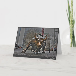 Wall Street Bull Card