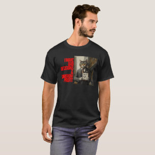 Wall Street Cat Meme Funny Minimalist T-Shirt