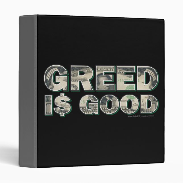 Wall Street/ Greed is Good Binder (Front/Spine)