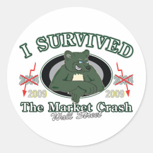 Wall-Street/I Survived the Market Crash Classic Round Sticker