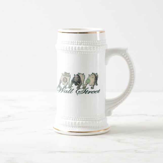 Wall Street/Money Beer Stein (Right)
