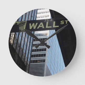 Wall Street Round Clock