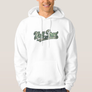 Wall Street Script on Black copy Hoodie