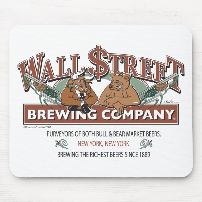 WALL-STRRET-BREWING- MOUSE PAD (Front)